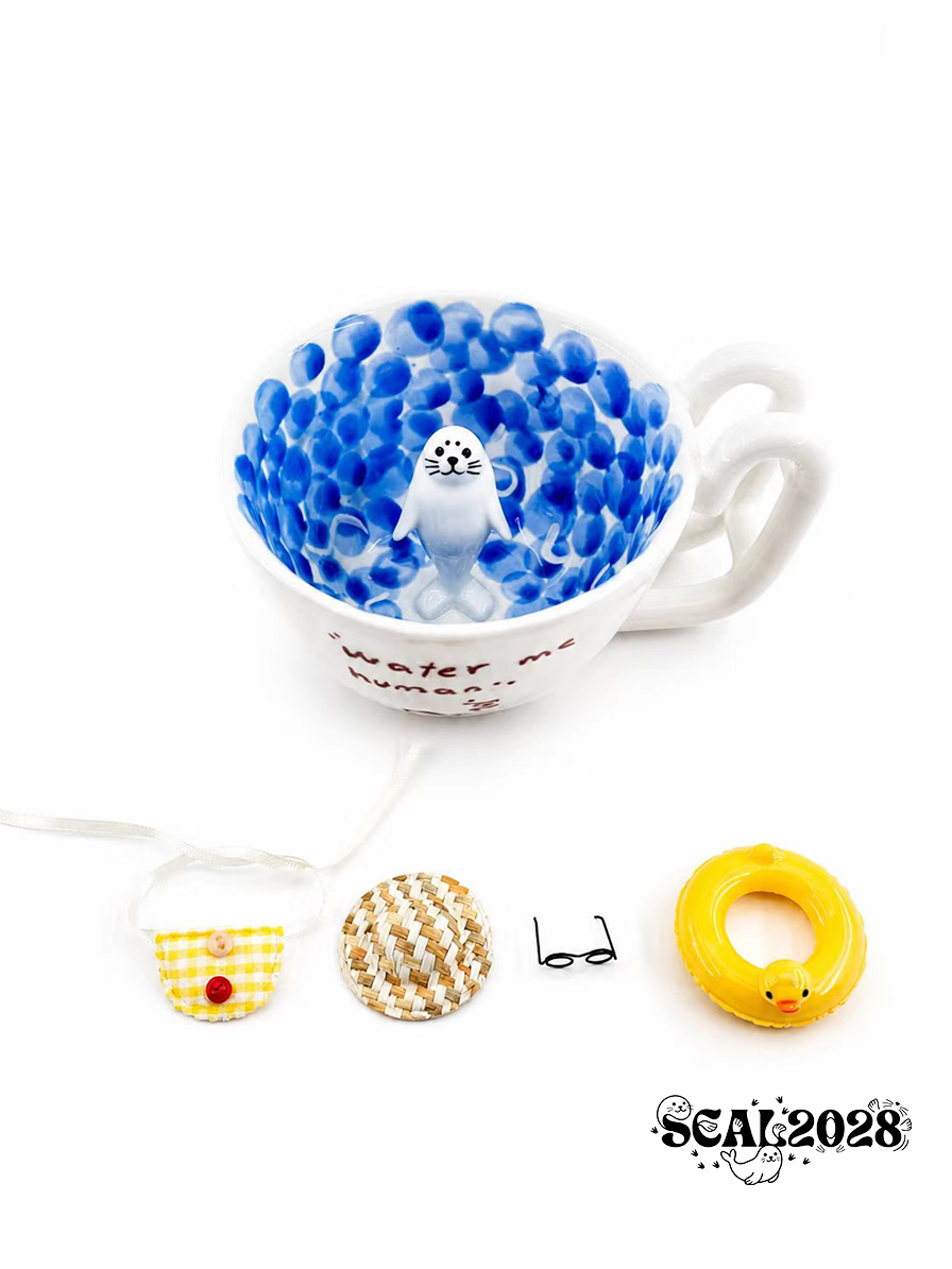 Seal Cup from the Pool with Costume Accessories Set