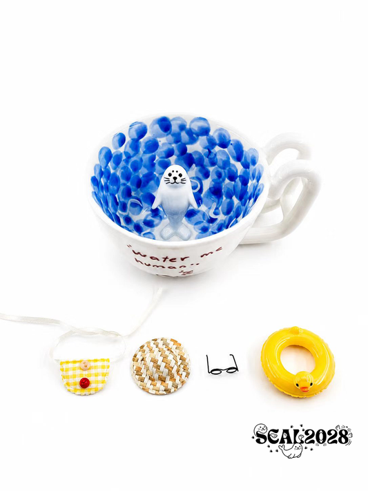 Seal Cup from the Pool with Costume Accessories Set