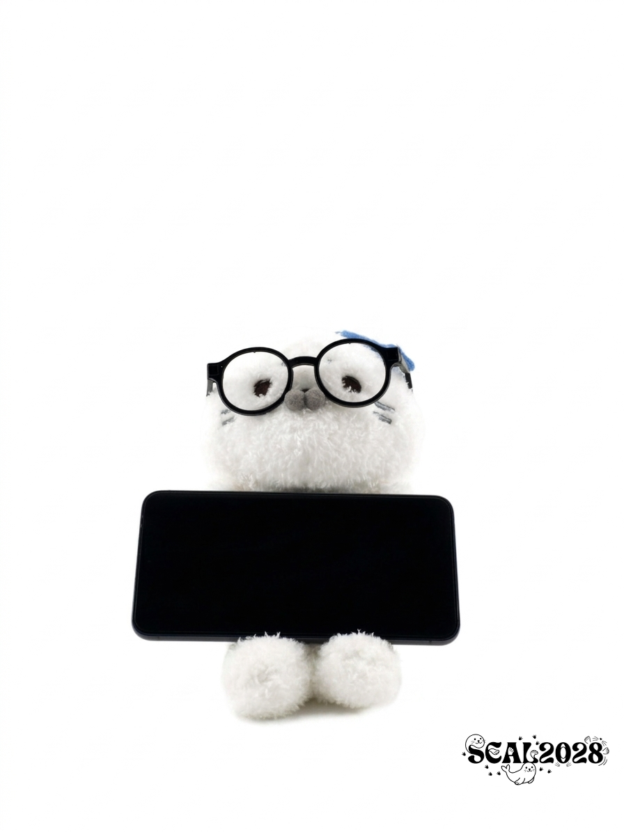 White Seal Phone Stand