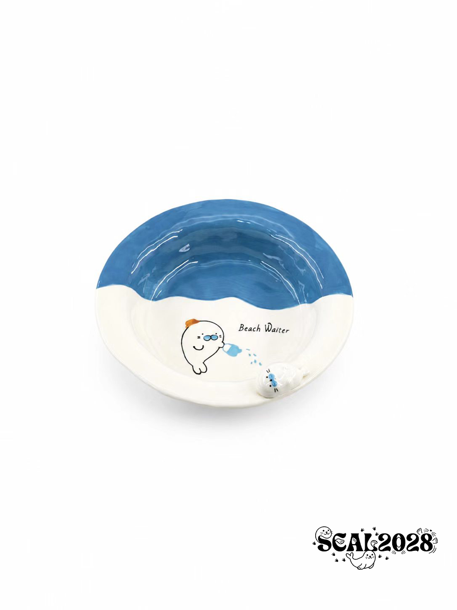 Seal Ceramic Deep Dinner Plate