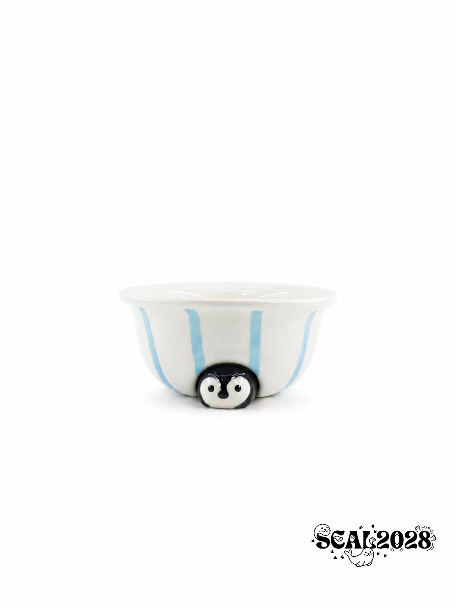 Seal / Penguin Oatmeal Bowl Breakfast Bowl Fruit Bowl