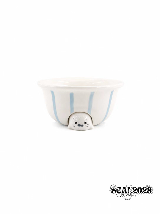 Seal / Penguin Oatmeal Bowl Breakfast Bowl Fruit Bowl