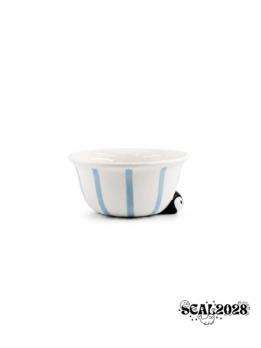 Seal / Penguin Oatmeal Bowl Breakfast Bowl Fruit Bowl