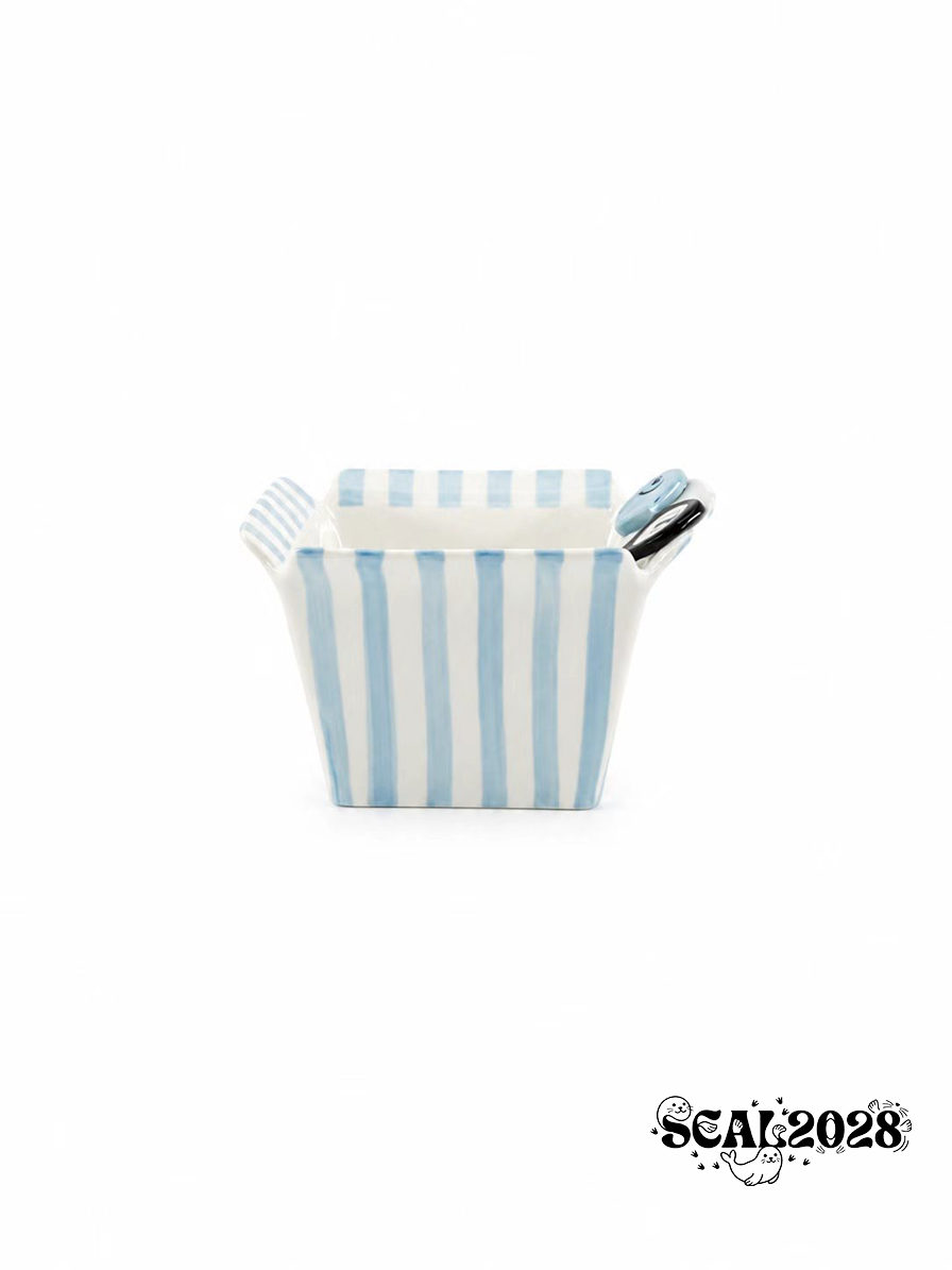 Seal and penguin fruit salad snack bowl