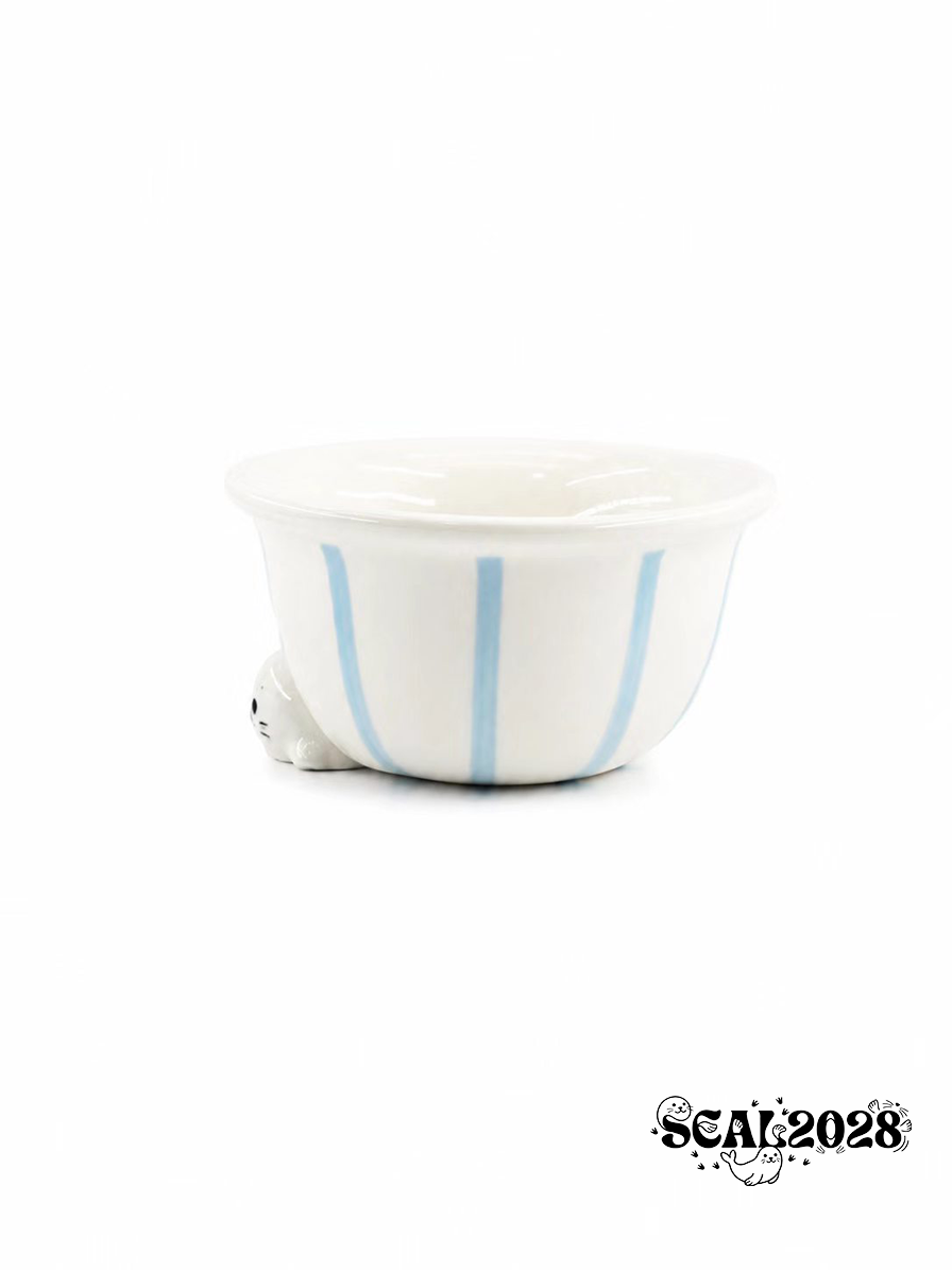 Seal / Penguin Oatmeal Bowl Breakfast Bowl Fruit Bowl