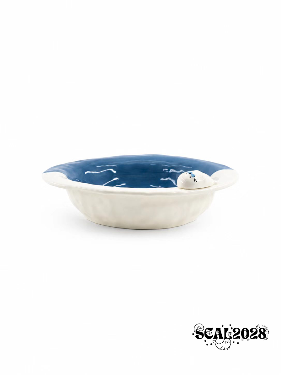 Seal Ceramic Deep Dinner Plate