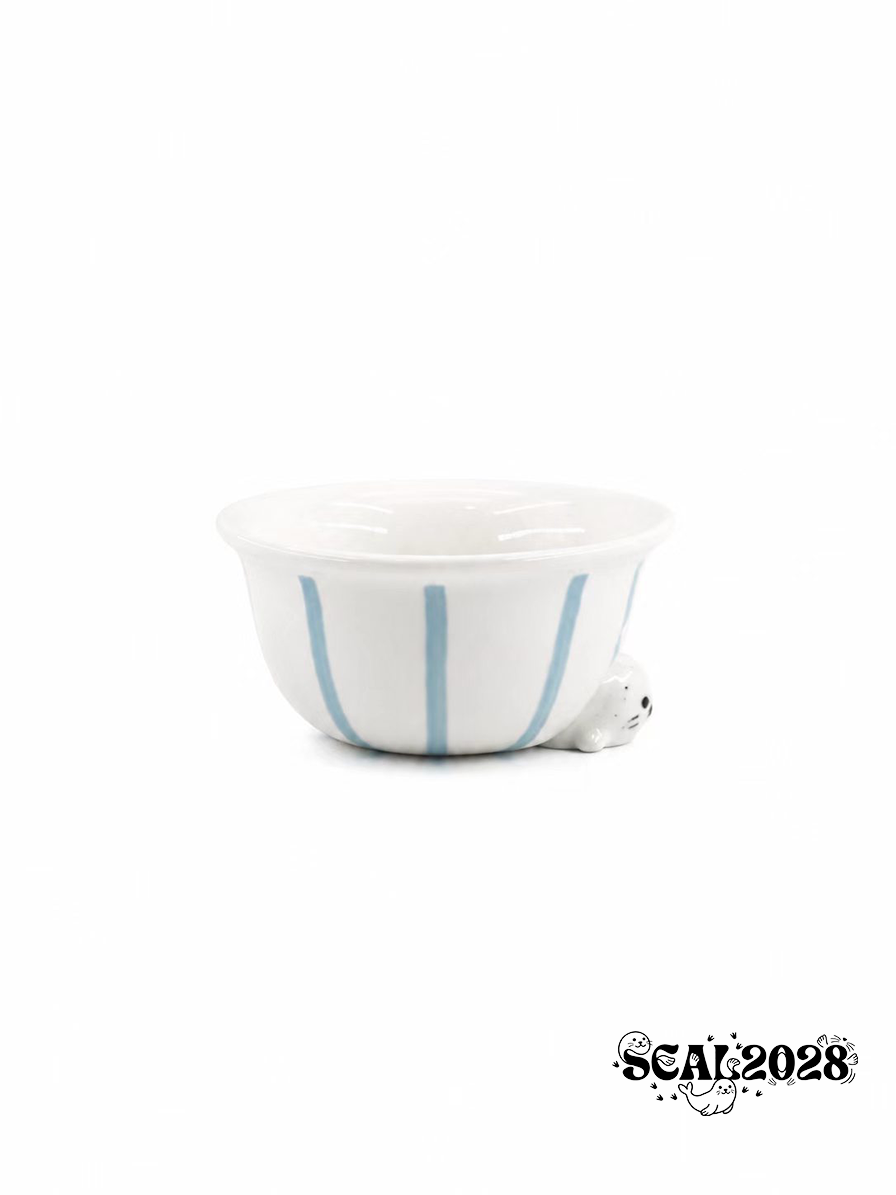 Seal / Penguin Oatmeal Bowl Breakfast Bowl Fruit Bowl